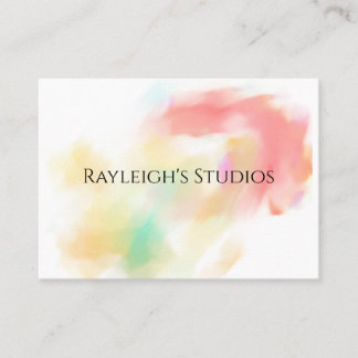 Watercolor Boho Cottage Shabby Chic Business Card Visitenkarte