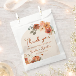 Watercolor Boho Fall Pumpkin Wedkin Vielen Dank Geschenktütchen