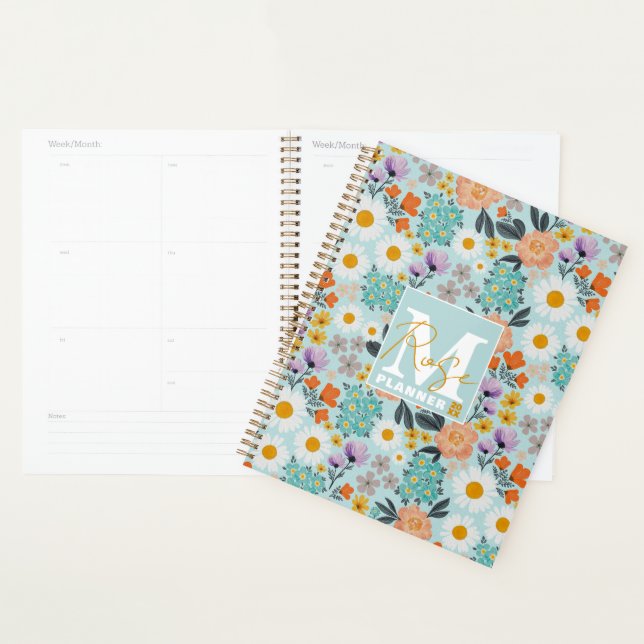Watercolor Boho Floral Planer (Anzeige)