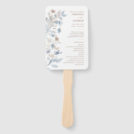 Watercolor Boho Hochzeitsprogramm Fächer