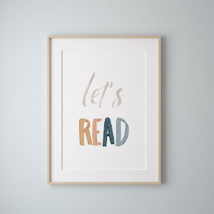 Watercolor boho lasse Poster lesen