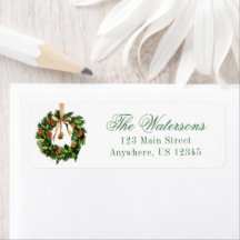 Watercolor Boho Orange Slice Wreath Weihnachten