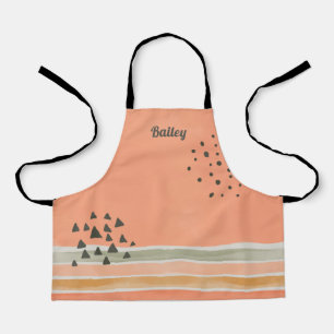 Watercolor Boho Personalisiert Name Schürze