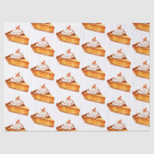 Watercolor Boho Pumpkin Pie Muster Seidenpapier