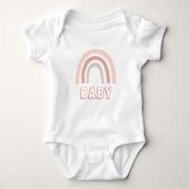 Watercolor Boho Rainbow Baby Baby Strampler