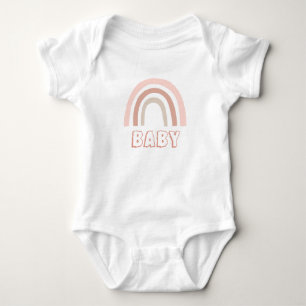 Watercolor Boho Rainbow Baby Strampler