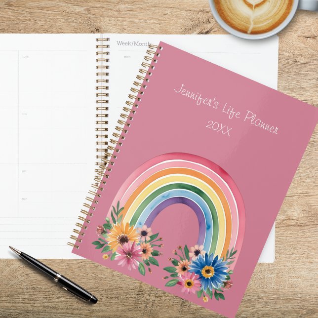 Watercolor Boho Rainbow  Planer (Von Creator hochgeladen)