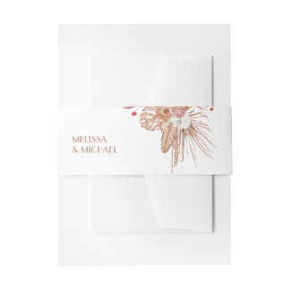 Watercolor Boho Wedding Thank You Einladungsbanderole