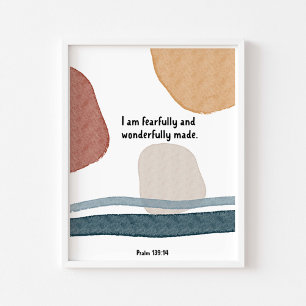 Watercolor boho wunderbar furchtbar gemacht Poster