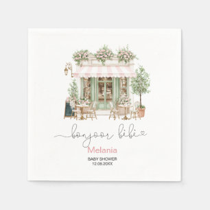    Watercolor bonjoor bebe  Baby-Shower-Papier-Tel Serviette