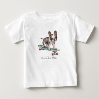 Watercolor Boston Terrier T - Shirt