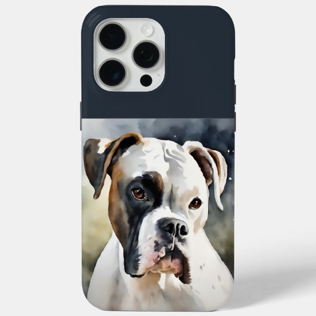 Watercolor Boxer Dog Case-Mate iPhone Hülle (Rückseite)