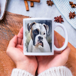 Watercolor Boxer Dog Kaffeetasse