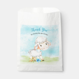 Watercolor Boy Sheep Farm Vielen Dank Geschenktütchen