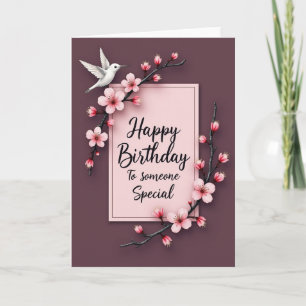 Watercolor-Branch-Birthdaycard Karte