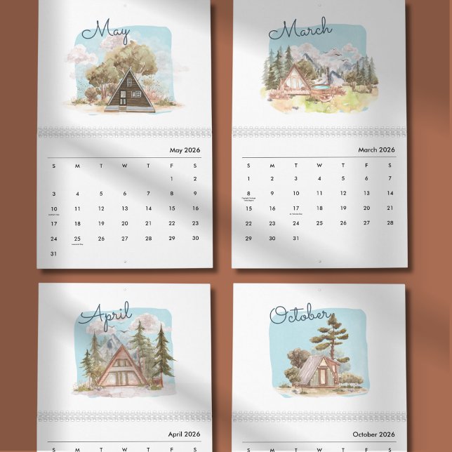 Watercolor Bright & Cheerful 2026 Planer Kalender (Von Creator hochgeladen)