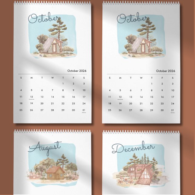 Watercolor Bright & Cheerful 2026 Planer Kalender (Von Creator hochgeladen)