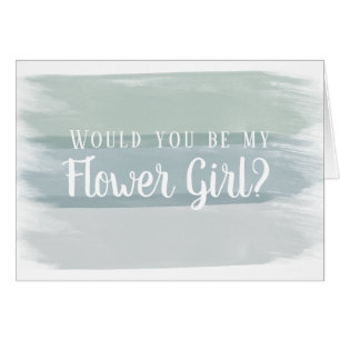 Watercolor Brush Stroke Flower Girl Vorschlag