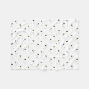 Watercolor Bumblebee Baby Fleecedecke