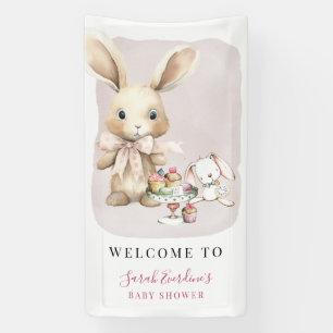 Watercolor Bunny Baby Showbanner Banner
