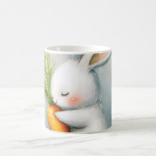 Watercolor Bunny Happy Harvest Kaffeetasse