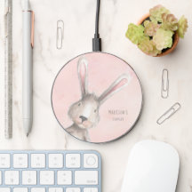 Watercolor Bunny Rabbit Individuelle Name