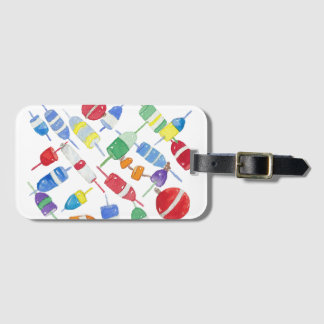 Watercolor buoy luggage tag gepäckanhänger