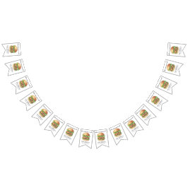 Watercolor Burger Party Geburtstag Wimpelkette