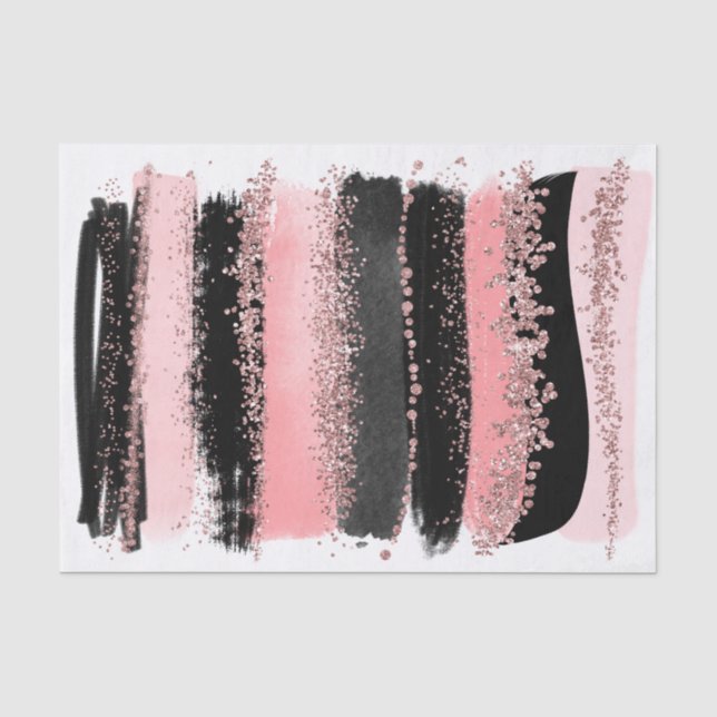 Watercolor-Bürste streicht Seidenpapier (Vorderseite)