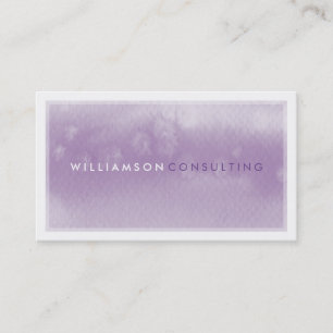 WATERCOLOR BUSINESS CARD :: Moderne trendige lila Visitenkarte