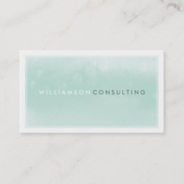 WATERCOLOR BUSINESS CARD :: Moderne Trendminze Visitenkarte