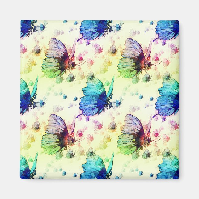 Watercolor Butterfets Magnet (Vorne)