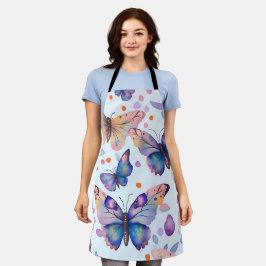 Watercolor Butterfly Pattern Schürze