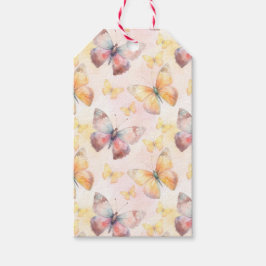 Watercolor Butterfly Whimsy Geschenkanhänger