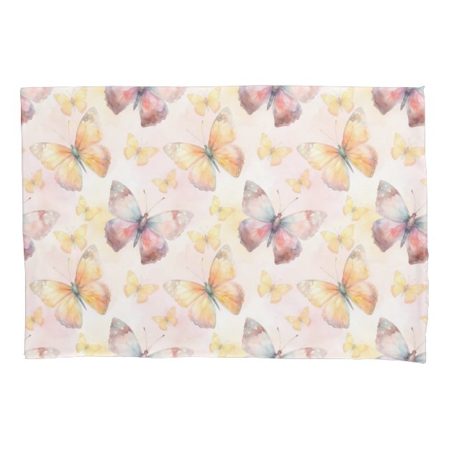 Watercolor Butterfly Whimsy Kissenbezug (Vorderseite)