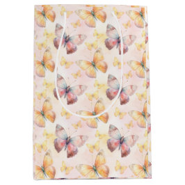 Watercolor Butterfly Whimsy Mittlere Geschenktüte