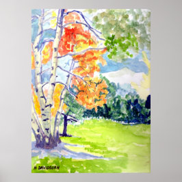 WATERCOLOR BY HARRIET DAVIDSOHN - ARTIST GALLERY POSTER