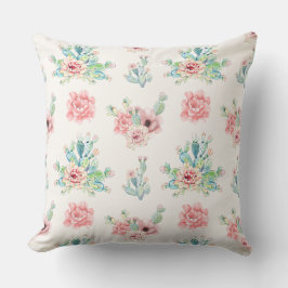 Watercolor Cacti Cushion 20×20 Kissen