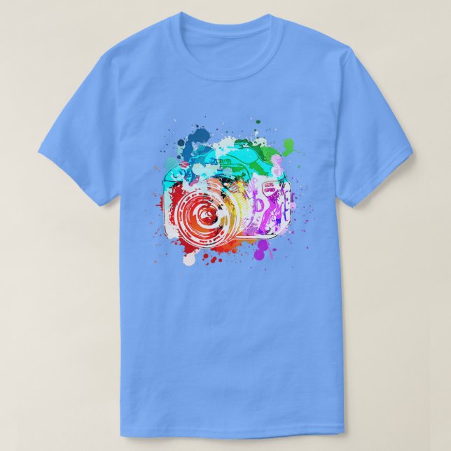 'Watercolor Camera Photographer' Photography Camer T-Shirt (Design vorne)