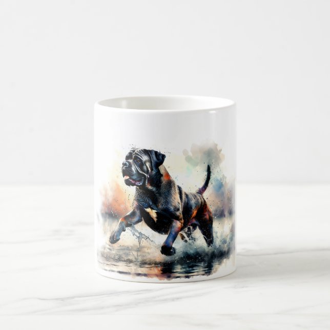 Watercolor Cane Corso dog Kaffeetasse (Mittel)