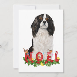 Watercolor Cavalier King Charles Weihnachten Weihn