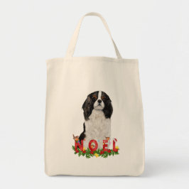 Watercolor Cavalier King Charles Weihnachten Weihn Tragetasche