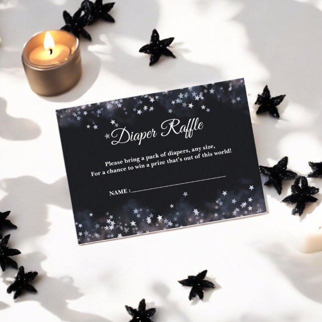 Watercolor Celestial Boy Baby Dusche Begleitkarte (Von Creator hochgeladen)