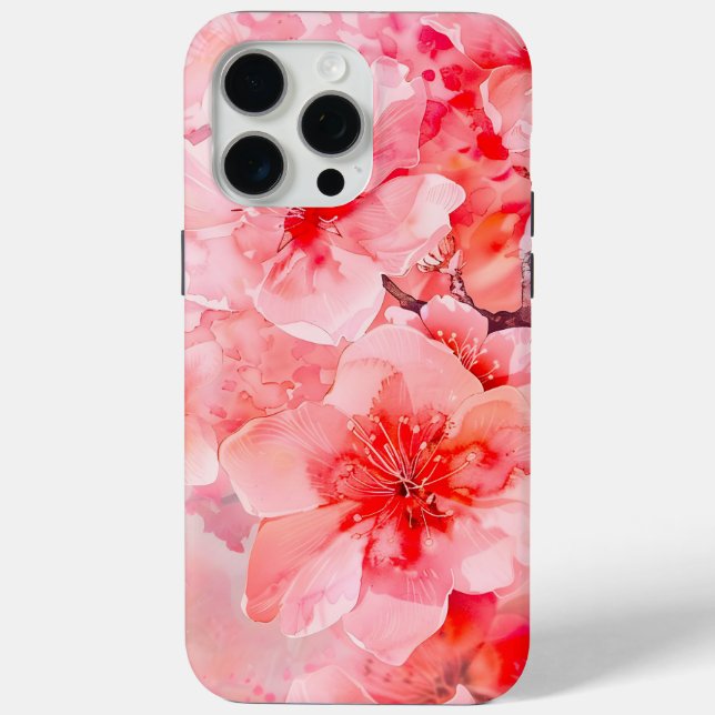Watercolor Cherry Blossom Bliss Case-Mate iPhone Hülle (Rückseite)