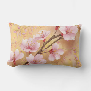 "Watercolor Cherry Blossom Floral Pattern" Lendenkissen