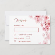 Watercolor Cherry Blossom  Wedding