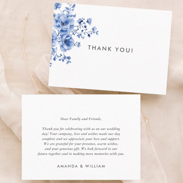 Watercolor Chinoiserie Floral Vielen Dank Platzkarte (Von Creator hochgeladen)