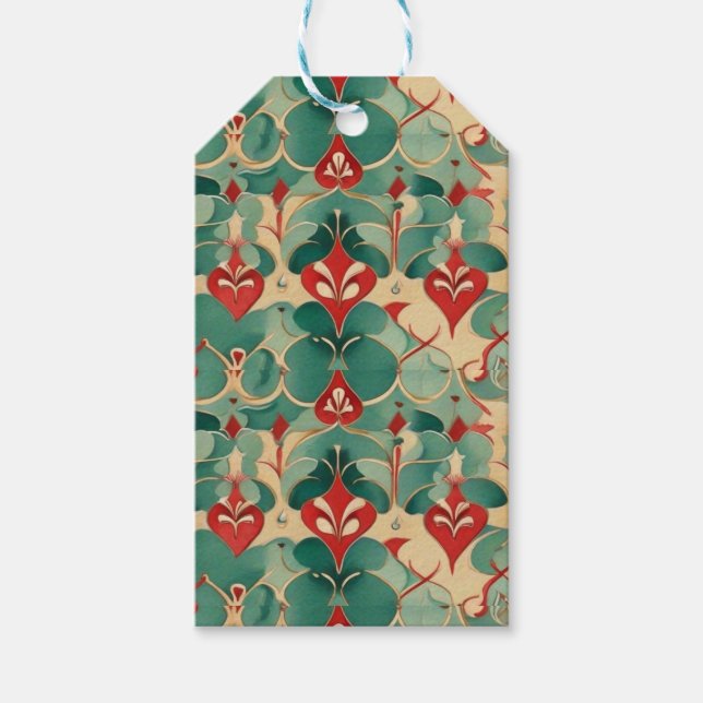 Watercolor Christmas Delight Geschenkanhänger (Vorderseite)