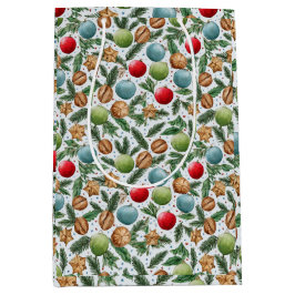 Watercolor Christmas Mittlere Geschenktüte