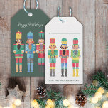 WATERCOLOR CHRISTMAS NUTCRACKER GIFT STICKER GESCHENKANHÄNGER<br><div class="desc">Klassische und elegante Watercolor Nutcrackers Kollektion</div>